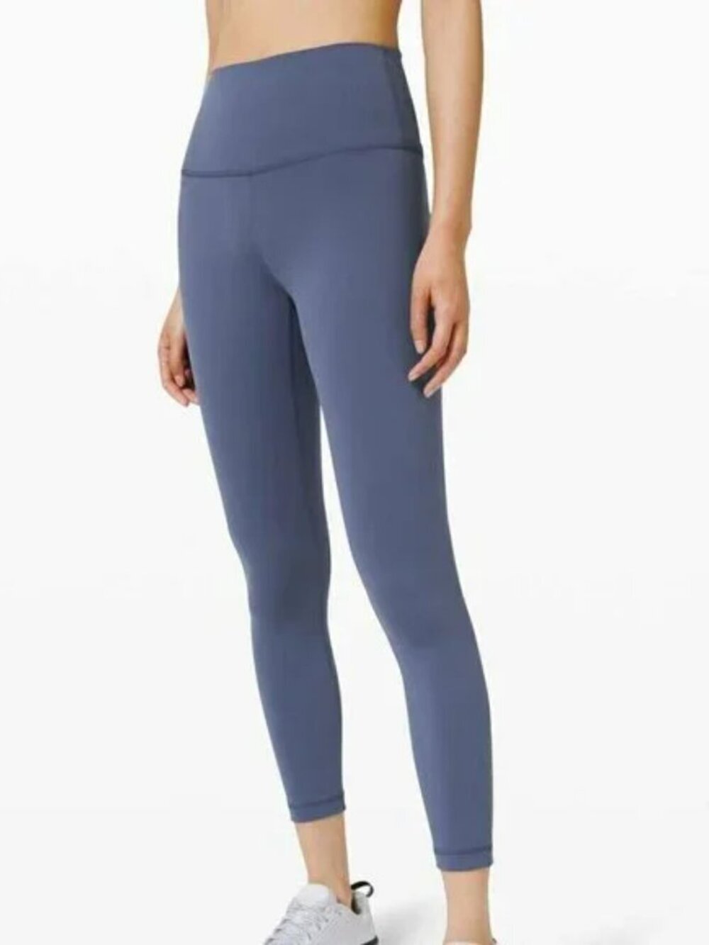 Lululemon Wunder Train HR Tight 25” color:Steel Blue SZ: 10